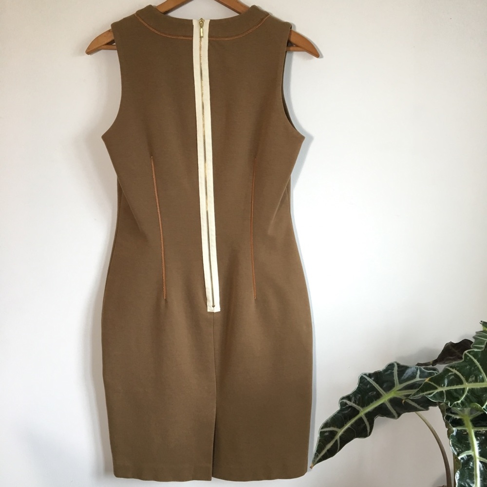 Iris Setlakwe Designer Leather Accents Dress - Picture 4 of 8